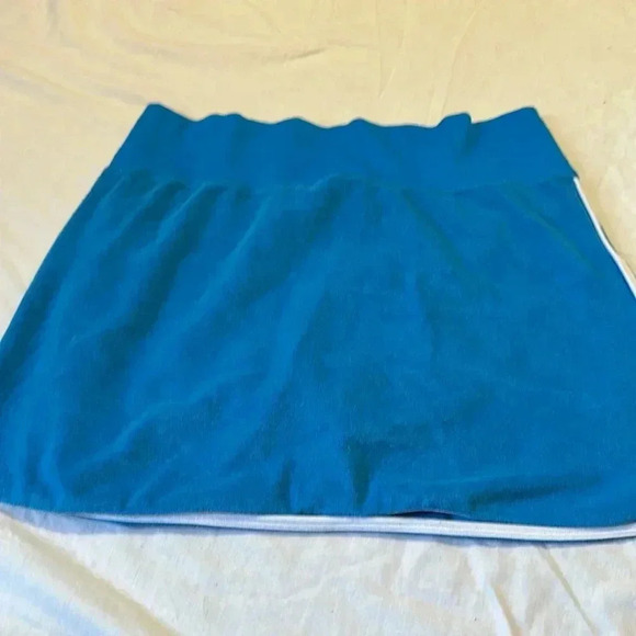 Aerie Blue Terry Cloth Skort Elastic Wasit size XL - Picture 6 of 6